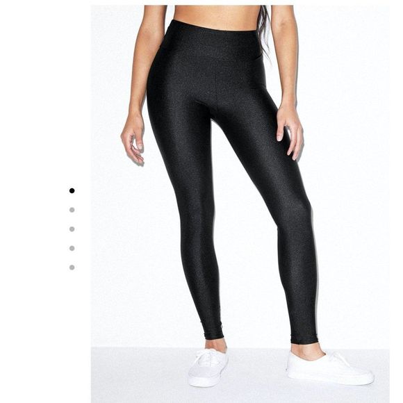 American Apparel Pants - AMERICAN APPAREL Nylon Tricot High Waist Legging L